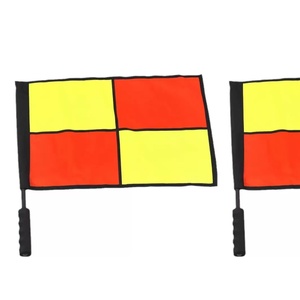 Borsa Portatile per Bandierine da Arbitro di Calcio, per Allenamento, Bandiere Quadrate Gialle e Rosse - Product Image 2