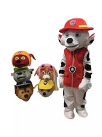 Accessoires de déguisement pour enfants : Casque et accessoires de marche en nylon pour costume de chien de patrouille de dessin animé, pour spectacle