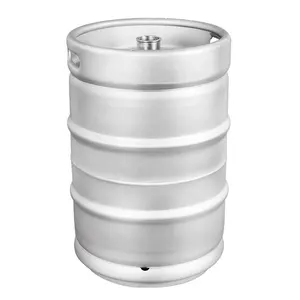 15.5 Gallon 1/2BBL Stainless Steel Beer Keg For Micro Brewery Customized Thickness