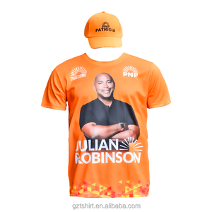 Giá Rẻ Khuyến Mại T-Shirts Thăng Hoa T Áo Sơ Mi Tùy Chỉnh In Ấn 100% Polyester T Áo Sơ Mi Bán Buôn Cuộc Bầu Cử Chiến Dịch Áo Thun - Product Image 1