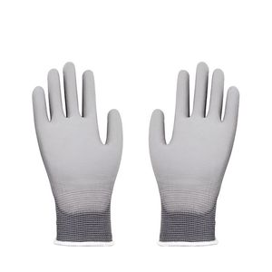 ถุงมือเคลือบ PU สีเทา/ขาว - Product Image 2