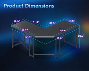 Muestra gratis de logotipo personalizado en <span class=keywords><strong>forma</strong></span> de <span class=keywords><strong>L</strong></span>, <span class=keywords><strong>escritorio</strong></span> de juegos de esquina, Ordenador de carreras, luz RGB, mesa de jugador, <span class=keywords><strong>escritorio</strong></span> de juegos de oficina con LED - Product Image 2