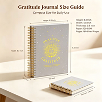 Carnet de notes à spirale en PU personnalisé pour l'école, agenda, planificateur, organisateur, couverture en papier, 120 feuilles, cadeaux