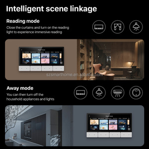 Tuya ZigBee 6.2 inch điều khiển thông minh Bảng điều khiển Anh/EU kết nối 4 loa 3 băng đảng điều khiển ánh sáng đa màu wifi cho tự động hóa nhà - Product Image 2