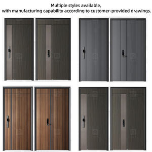 Portes <span class=keywords><strong>d</strong></span>'<span class=keywords><strong>entrée</strong></span> extérieures en acier pour maisons, portes de sécurité pour l'extérieur, portes en métal pour l'extérieur de l'usine - Product Image 6