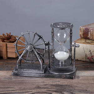 Décoration vintage créative pour étudiants - <span class=keywords><strong>Roue</strong></span> <span class=keywords><strong>de</strong></span> Ferris rétro en plastique Sablier Ornement décoratif moderne - Product Image 6