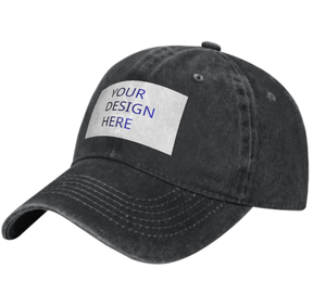 Casquette de baseball en denim délavé pour adulte (personnalisable) - Product Image 1