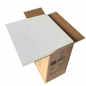 Suministro de Fabricación, Compre el Producto Más Vendido, Panel de Techo de Lana de Vidrio y Fibra de Vidrio de 20 mm, Disponible en Blanco y Negro a <span class=keywords><strong>Bajo</strong></span> Precio Directamente del Fabricante - Product Image 1