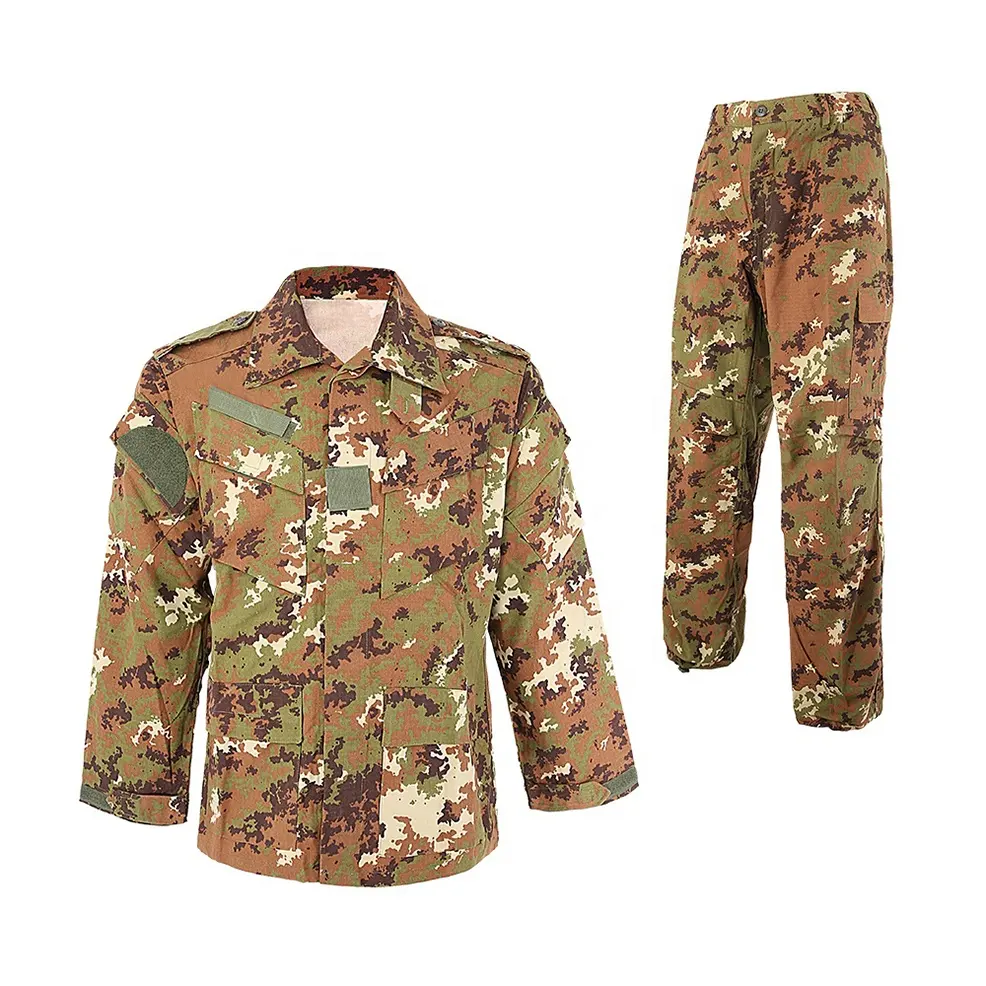 Bdu-Chaqueta táctica de camuflaje personalizada, conjunto de uniforme de seguridad, uniforme de seguridad negro