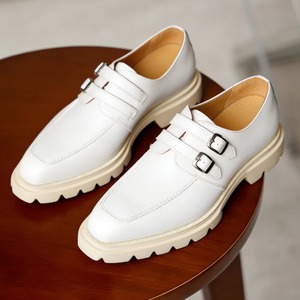 Chaussures décontractées polyvalentes pour hommes en cuir véritable à semelle épaisse style luxe 2026 pour mariage et affaires - Product Image 4