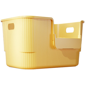 Beast Taming Pavilion Extra Large <b>Cat</b> Litter <b>Box</b> Anti-Splash Thickened Plastic Semi-Enclosed Design For <b>Cats</b> - Product Image 2