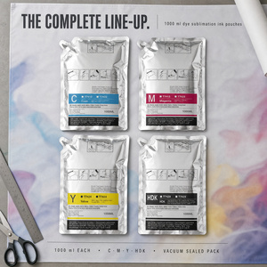 Dye Sublimation Ink <b>Bag</b> 1000ml Compatible for Epson SureColor F6080 F7180 F7280 F9280 T7421 T7424 Bulk Printing - Product Image 1