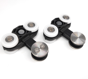 8-10mm kaca Interior kaca geser pintu kaca perumahan <span class=keywords><strong>Roller</strong></span> untuk bingkai kurang kaca pintu <span class=keywords><strong>Roller</strong></span> - Product Image 1