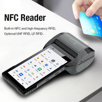 Impresora Térmica de 80 mm, Escáner de Código de Barras, Terminal Portátil Android 12, PDA de 6.0 Pulgadas para Venta de Boletos Móviles