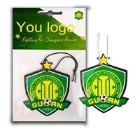 Popular OEM barato Auto diseño personalizado elegir fragancia dibujos animados Logo papel Profumo coche ambientador