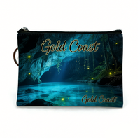 Porte-monnaie en cuir personnalisé avec logo, style professionnel pour femme, souvenir touristique Gold Coast Australie, pour femme noire élégante, vente en gros