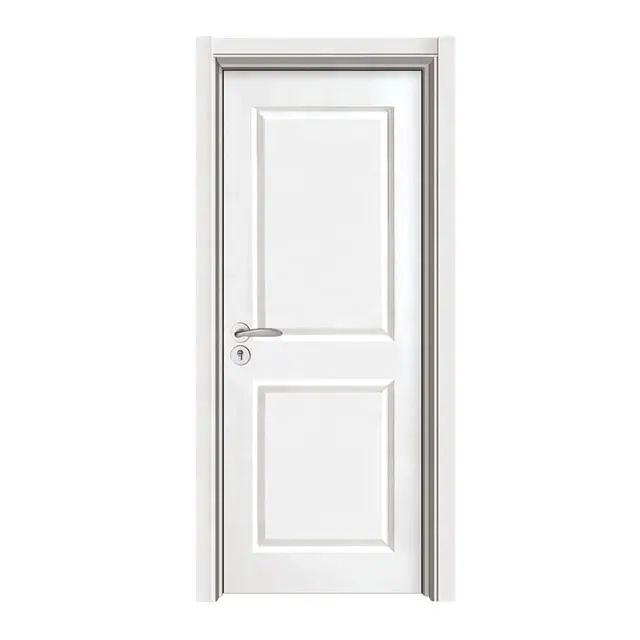 Белый грунтованный полый сердечник MDF 2 Панель интерьерная цельная деревянная панель Литые двери