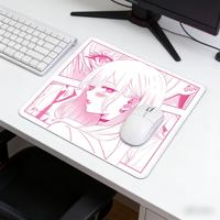 Tapis de souris de jeu ATK Anime Reverie Soft 490*420*4mm, design à bords concaves, surface de suivi équilibrée, antidérapant, en Poron