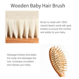 Cepillo de Pelo de Bambú con Logotipo Personalizado, Cepillo para Masaje del Cuero Cabelludo, Desenredante, con Empaque en Caja - Product Image 3