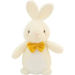 New Design Cute 32cm Pink White Rabbit Stuffed Animal Plush Toys for Children Playing Gifts