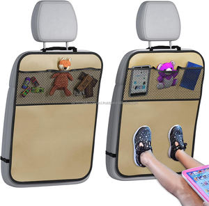 Protector de Asiento Trasero de Coche, Alfombrilla Protectora Contra Patadas para Niños, Impermeable, con 3 Bolsillos Organizadores - Product Image 3