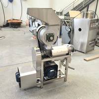 Industriële sapcentrifuge voor zwaar gebruik, van roestvrij staal, voor het vermalen en extraheren van sap, geschikt voor druiven en watermeloenen.