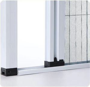Puerta Corredera con Marco de Aluminio, Malla Impermeable, Mosquitera Plegable, Pantalla Retráctil para Ventana, Herrajes para Muebles - Product Image 5