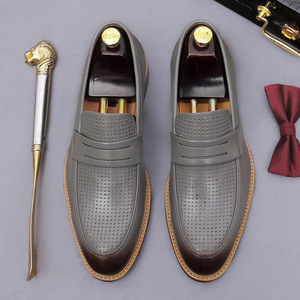Chaussures mocassins d'hiver légères pour hommes en cuir véritable, logo personnalisé, couleur personnalisée, emballage personnalisé, haute qualité, taille sur mesure, OEM - Product Image 4