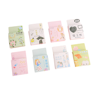 Boîte de message Alice, 46 pièces/boîte, mini autocollant japonais à fleurs, autocollants pour scrapbooking, 8 sélections