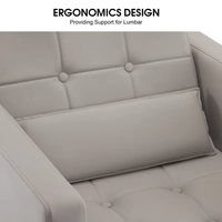 Fauteuil de lavage de cheveux pour salon avec bac en céramique réglable et inclinable, pour lavage en position allongée