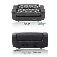 Projecteur de scène LED Mini Spider RGBW 40W rotatif à tête mobile, lumière de disco à faisceau sonore, équipement DJ DMX512