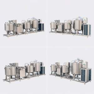 เครื่องผลิตโยเกิร์ตอุตสาหกรรม สายการผลิตไอศกรีมแบบแบทช์ ขนาด 1000 ลิตร พร้อมเครื่องพาสเจอร์ไรส์นม - Product Image 3