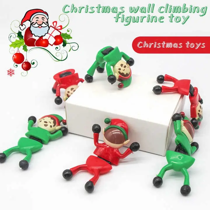 EPT 2023 Wholesale Bendable Window Wall Sticky Climber Toy Christmas Fidget Climbing Man Stretchy Sticky Toys for Kids
