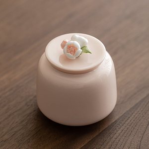 Pequeña Urna Funeraria de Cerámica Hecha a Mano con Forma de Flor, Caja Conmemorativa Sellada y Portátil para Cenizas y Pelo de Mascotas Fallecidas (Perros y Gatos) - Product Image 1
