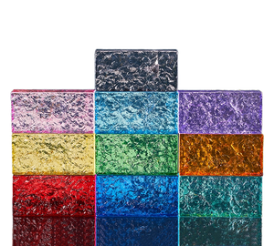 Blocs <span class=keywords><strong>de</strong></span> <span class=keywords><strong>verre</strong></span> massif JYG, multicolores, à motif double glace, pour cloisons en <span class=keywords><strong>verre</strong></span> - Product Image 2