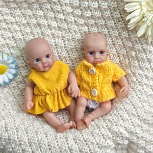 <span class=keywords><strong>Muñecos</strong></span> Reborn OEM <span class=keywords><strong>de</strong></span> 6" y 8" <span class=keywords><strong>de</strong></span> Cuerpo Completo <span class=keywords><strong>de</strong></span> <span class=keywords><strong>Silicona</strong></span>, Bebés Reborn Suaves y Realistas, Mini Juguetes Estilo Bebé, Regalos Coleccionables <span class=keywords><strong>de</strong></span> Arte - Product Image 4