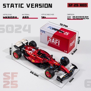 Voiture de course de Formule <span class=keywords><strong>1</strong></span> MK6021-22 en blocs de construction en plastique ABS, puzzle DIY à assembler, jouets pour enfants à petites particules, transfrontalier - Product Image 6