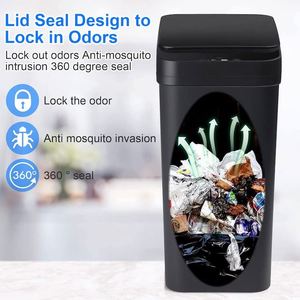 Touchless Motion <strong>Sensor</strong> Small Slim Garbage Can Smart Electric Indoor Kitchen Waterproof <strong>Trash</strong> <strong>Bin</strong> with <strong>Sensor</strong> - Product Image 4
