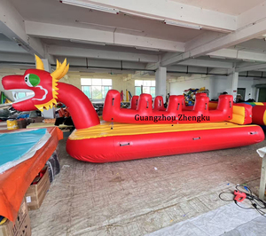 Bote Inflable de PVC Tipo Banana <span class=keywords><strong>con</strong></span> Forma de Dragón, Remolcable, Seguro, para 8 Pasajeros, Oferta de Verano - Product Image 2