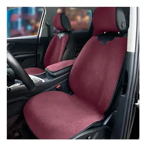 时尚个性化汽车座椅套豪华汽车座椅套全套红色尺寸纳米绒布汽车座椅套
