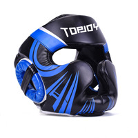 Vente en gros Casque de boxe professionnel rouge pour adultes Casque de sparring Protection de la tête