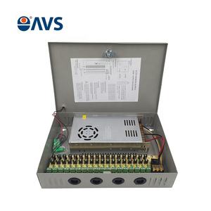 صندوق توزيع إمدادات الطاقة بالدوائر التلفزيونية المغلقة DC12V 30A صندوق إمداد طاقة بمفتاح 18 منفذ مصدر طاقة خرج متعدد لـ 42 - Product Image 2