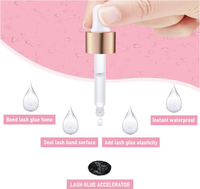 Colle pour extensions de cils imperméable Super Bonder sans alcool, adhésif liquide à séchage rapide