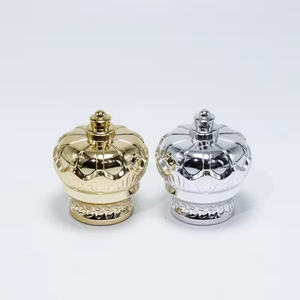 Botella de Perfume Árabe de Lujo Vacía con Tapa de Corona Irregular, 50ml 100ml, Transparente, con Cierre a Presión, con Caja, Estilo Dubái, Oriente Medio - Product Image 5