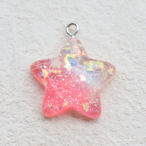 Shining Star Resin Pendant <b>Charms</b> <b>for</b> DIY Earrings Necklace <b>Bracelet</b> Jewelry Making Handmade Keychain Accessories Colgantes - Product Image 5