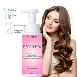 <span class=keywords><strong>Mousse</strong></span> <span class=keywords><strong>coiffante</strong></span> organique en <span class=keywords><strong>mousse</strong></span> de marque privée OEM pour raidir les cheveux naturellement bouclés et permanentés qui définissent les boucles - Product Image 2