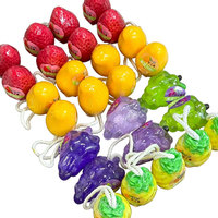 Savons Artisanaux Faits Main en Formes de Fruits Réalistes avec Cordon de Suspension - Fraise, Raisin, Citron - Savons Nettoyants - Emballage Cadeau Personnalisé