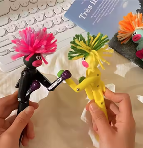 ของเล่นบรรเทาความเครียดที่ออกแบบใหม่ นวัตกรรมสร้างสรรค์ ปากกาลูกลื่นรูปทรงลูกบอลชกมวยสำหรับเด็ก สนุกสนาน ปรับแต่งได้ ทนทาน ทำจากพลาสติก - Product Image 2