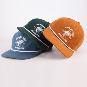 Gorras topi bordir 6 Panel baru topi Snapback korduroi kustom topi Snap back grosir topi - Product Image 3
