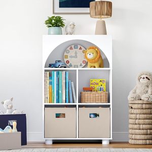 Estantería Curva para Niños con Cubos de Almacenamiento - Estante Arqueado para Juguetes, Ideal para Libros y Salas de Juegos - Product Image 2